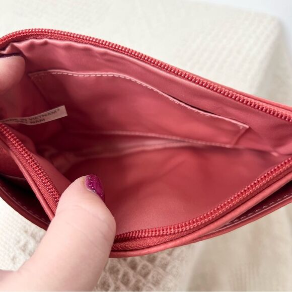 Coach Park Leather Medium Wristlet F49472 Sienna Coral - Picture 7 of 9